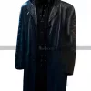 John Mitchell Being Human Leather Black Coat