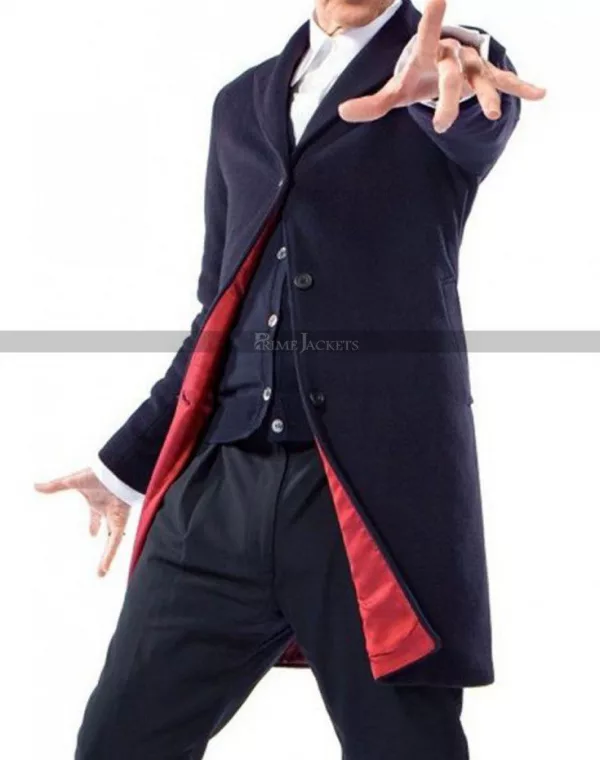 Peter Capaldi Doctor Who Blue Jacket Coat