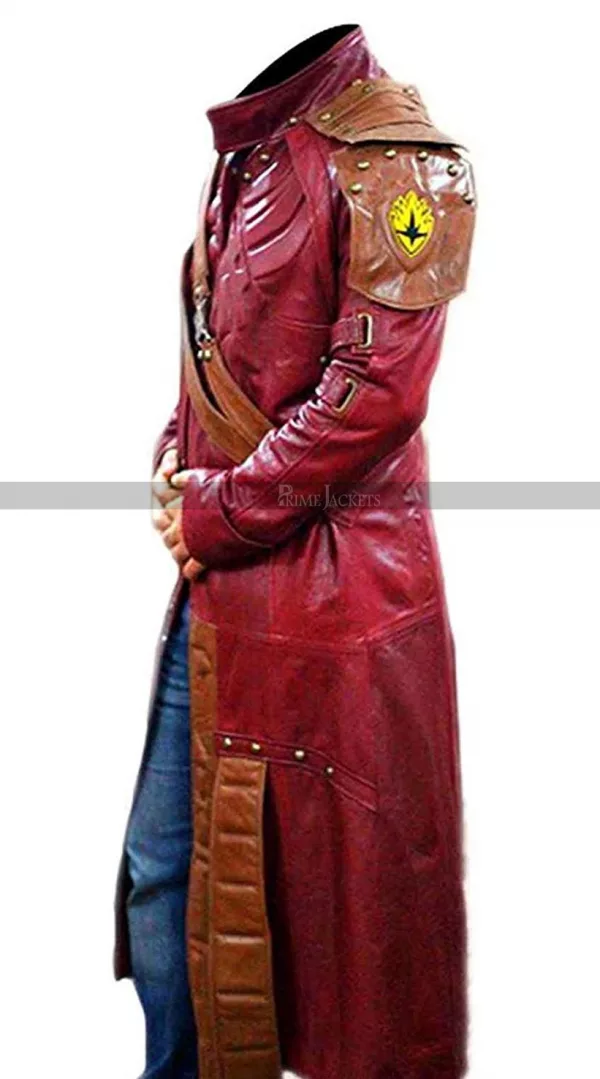 Guardians of Galaxy 2 Star Lord Chris Pratt Leather Coat