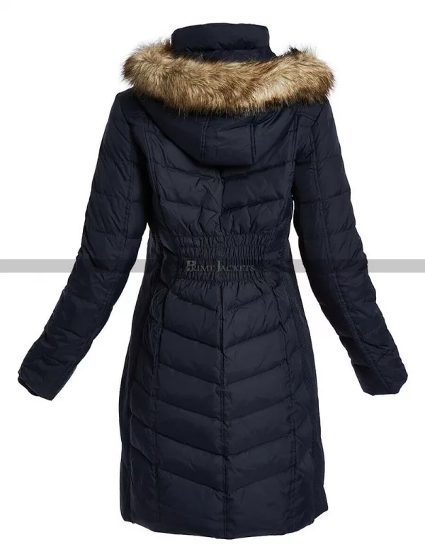 Women's Down Coat with Fur Hood
