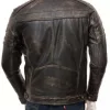 Mens Vintage Biker Distressed Brando Jacket