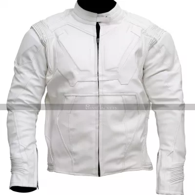 Oblivion Tom Cruise (Jack Harper) White Motorcycle Jacket
