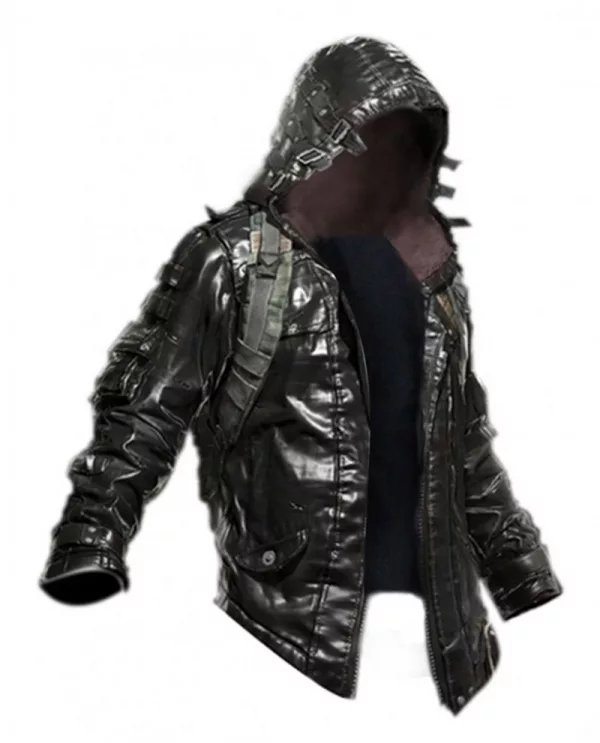 Pubg Playerunknown's Battlegrounds Black Leather Jacket