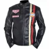 Vintage Le Mans Steve McQueen Black Leather Jacket