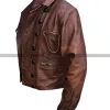 Justice League Aquaman (Jason Momoa) Distressed Brown Leather Jacket