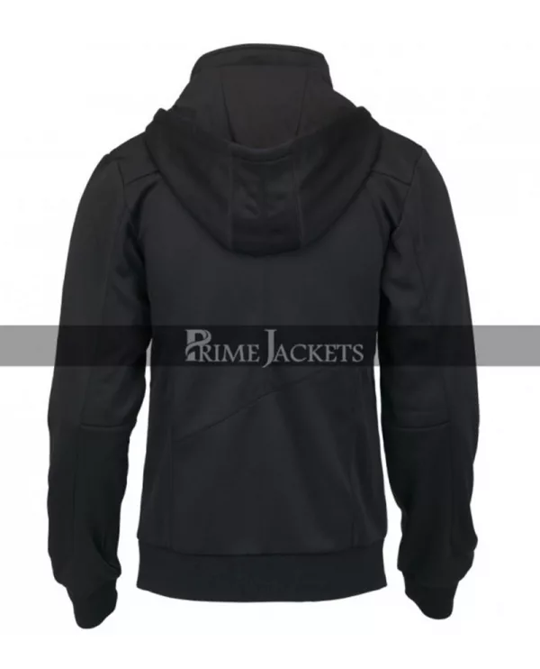 Assassin's Creed Callum Lynch Black Leather Hoodie Jacket