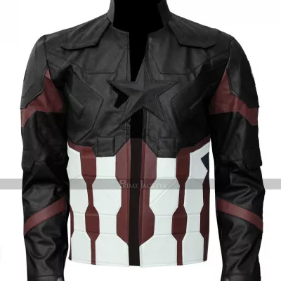 Avengers Infinity War 2018 Steve Rogers Leather Jacket