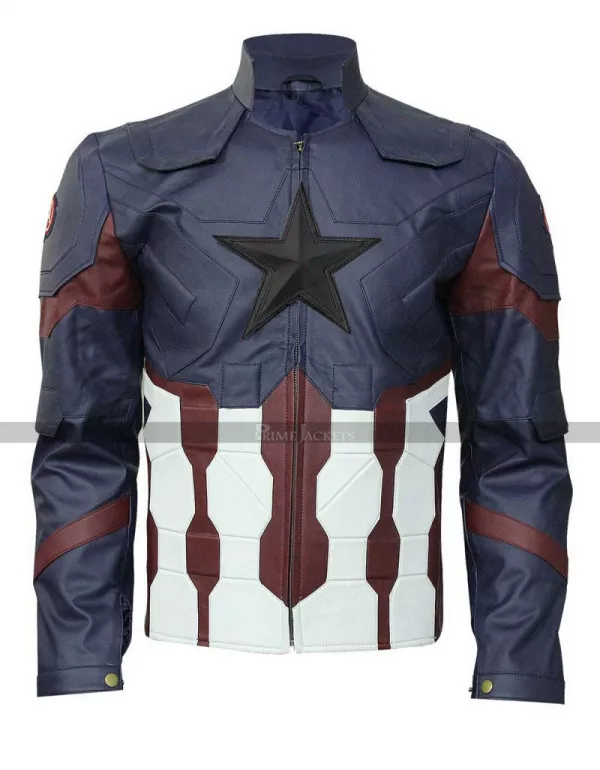 Avengers Infinity War 2018 Steve Rogers Leather Jacket