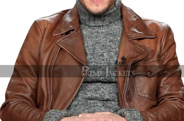 The Resident Matt Czuchry Brown Leather Jacket
