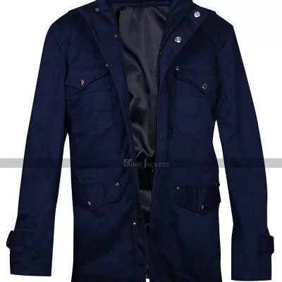 Supernatural Dean Winchester Navy Blue Cotton Jacket