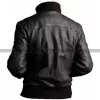 Men's 4 Pockets Slimfit Bomber Biker Leather Jacket
