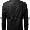 Vintage Cafe Racer Slim Fit Black Bikers Leather Jacket