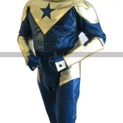Smallville Booster Gold Eric Martsolf Leather Jacket Costume
