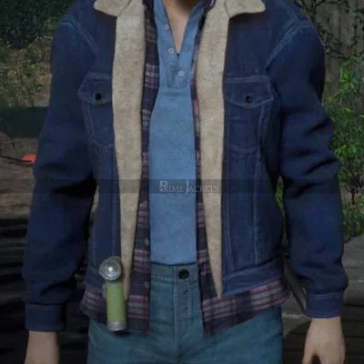 Friday The 13Th Denim Jacket With Fur