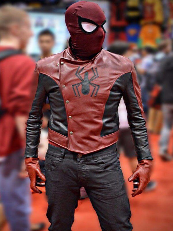 Spider Man Last Stand Peter Parker Leather Jacket Costume