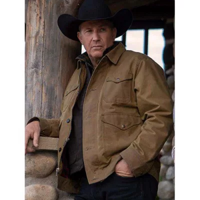 John Dutton Yellowstone Kevin Costner Cotton Jacket