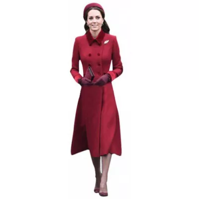 Princess Kate Middleton Red Coat